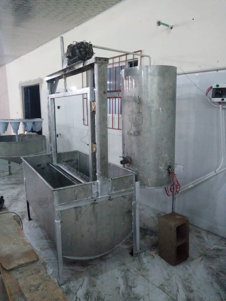 Chicken heating tank